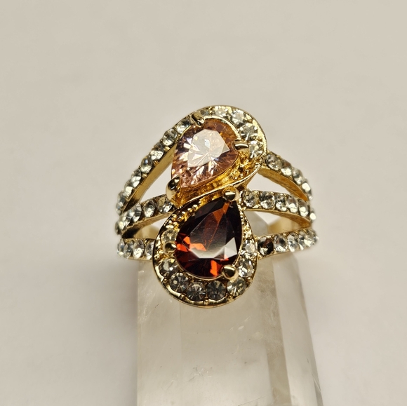 5/$25 Red and Pink Cocktail Ring Size 7 - Picture 7 of 8